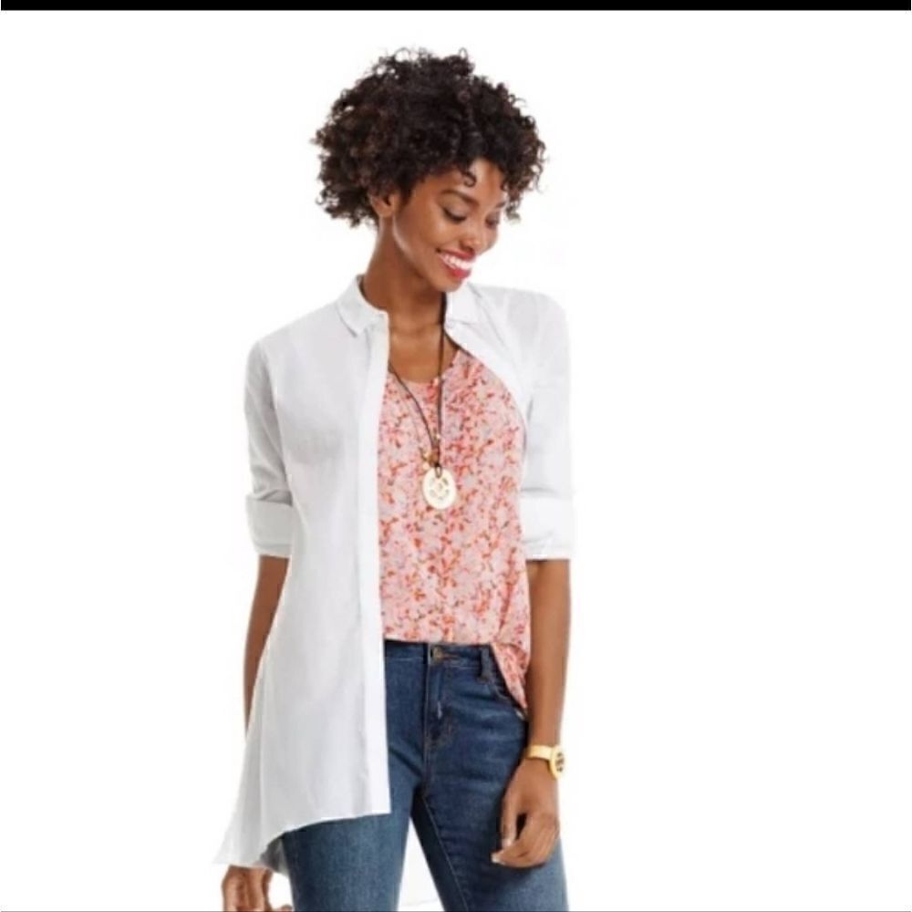 CABI layered Sleeveless blouse 